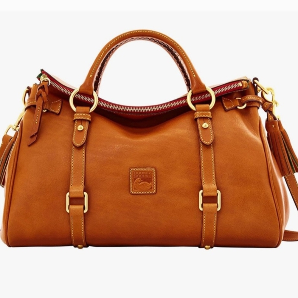 Dooney & Bourke Tan Leather Satchel